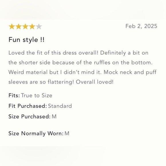 NWT Size XS - Anthropologie Mock-Neck Swing Mini Dress (NWT US$  168) - Picture 15 of 16